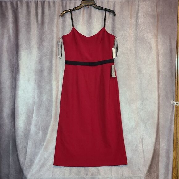 Dress the Population Red Emma Spaghetti Strap Body-Con Dress Size Large - Picture 2 of 5